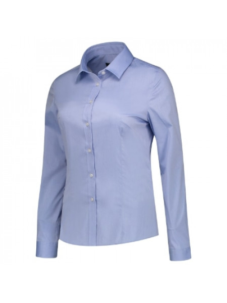 Fitted Stretch Blouse - blue
