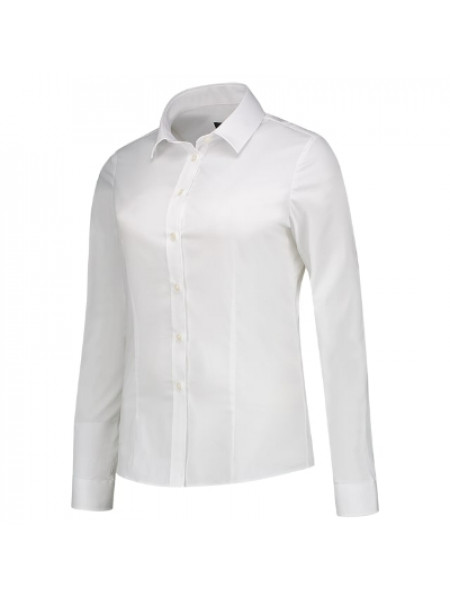 Fitted Stretch Blouse - white
