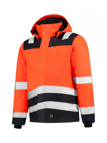 Midi Parka High Vis Bicolor - fluoreszierendes orange