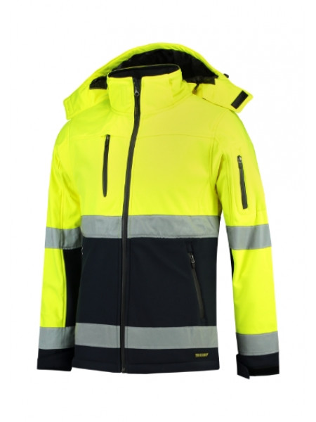 Bi-color EN ISO 20471 Softshell - fluorescent yellow