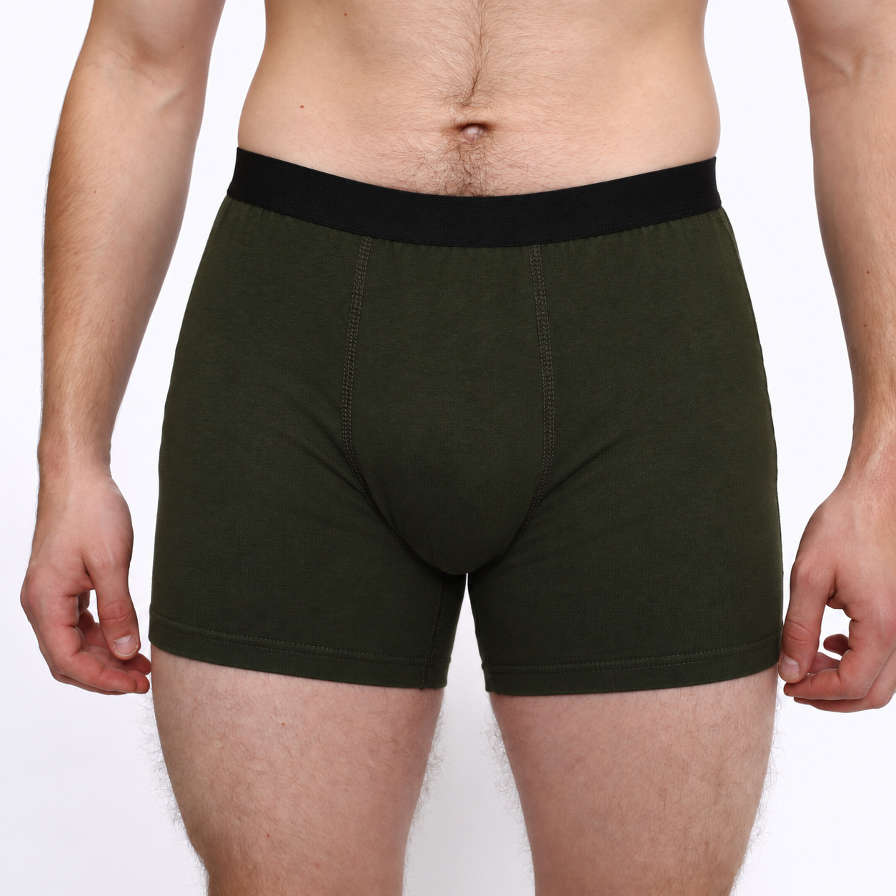 Boxer Briefs 010-1 — dark olive — front