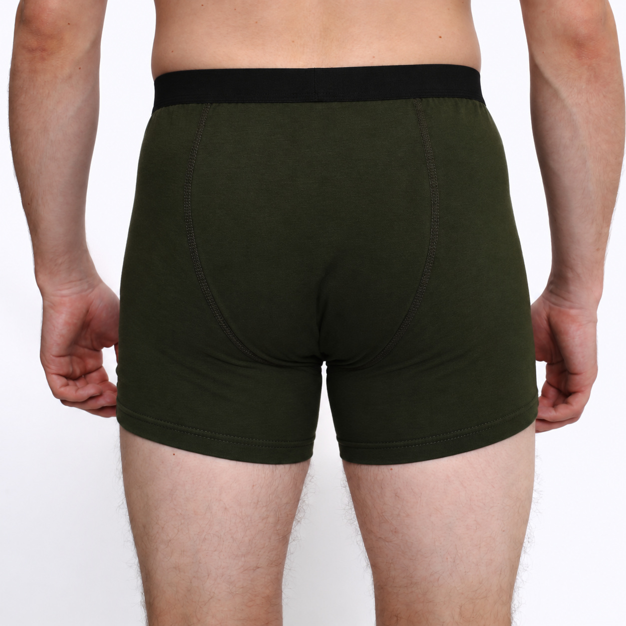 Boxer Briefs 010-1 — dark olive — back