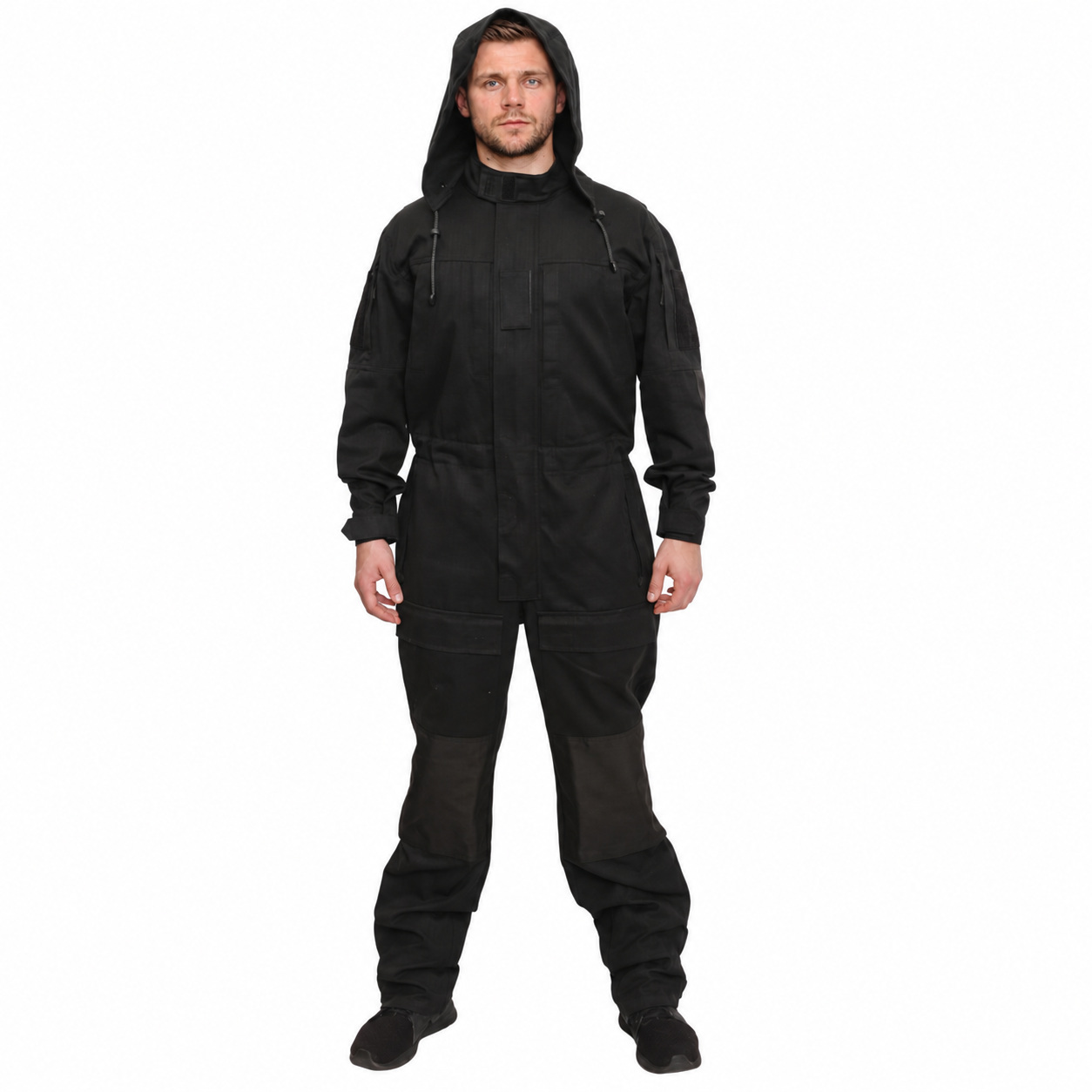 Coveralls 016-1 — front — hood up