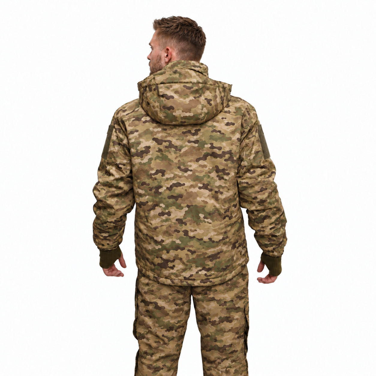 Winter jacket 018-1 in MultiCam — back view